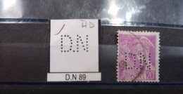 FRANCE D.N 89 TIMBRE DN 89 INDICE 4 SUR 410 PERFORE PERFORES PERFIN PERFINS PERFO PERFORATION PERFORIERT - Gebraucht