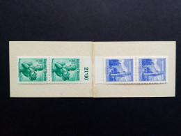 ÖSTERREICH MH 4 POSTFRISCH TRACHTEN/BAUWERKE 1962 - Unused Stamps