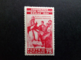 VATIKAN MI-NR. 48 POSTFRISCH(MINT) MIT FALZ JURISTENKONGRESS 1934 FRESKEN RAFAEL - Unused Stamps