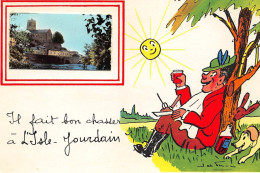 ISLE JOURDAIN : Illustration Jean De Pressac, Il Fait Bon Chasser - Tres Bon Etat - L'Isle Jourdain