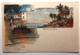 LIGURIA IMPERIA BORDIGHERA  Formato Piccolo NON Viaggiata Primi Del 900 Cartolina Illustrata Da Manuel Wielandt (1863 19 - Imperia