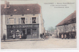 CHALINDREY : Maison Poisot Mantrand Et Rue Amiral Courbet "magasin Au Bon Marché" - Très Bon état - Chalindrey