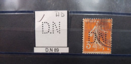 FRANCE D.N 89 TIMBRE DN 89 INDICE 4 SUR 278 PERFORE PERFORES PERFIN PERFINS PERFO PERFORATION PERFORIERT - Gebraucht