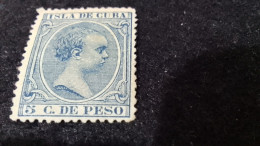 CUBA- 1890-99    5  C. DE PESO    DAMGASIZ - Gebraucht