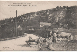 Suisse   De Boncourt A Buis  La Roche      Frontiere Franco Suisse Attelage - Autres & Non Classés