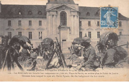 REIMS Pendant L'occupation Allemande 1914 - Les Allemands Ont Installé Leur Campement Place Du Parvis - Très Bon état - Reims