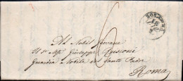 631 - LETTERA DA BOLOGNA A ROMA 1852 - ...-1850 Préphilatélie