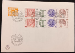 DM)1975, SWEDEN, FIRST DAY COVER, ISSUANCE STAMPS, ARCHAEOLOGICAL FINDS IN VENDEL DURING THE 1880S, OBJECTS FROM THE YEA - Sonstige & Ohne Zuordnung