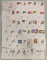 Lot De Timbres De 2001 Avec Oblitération Cachet à Date Philatélique De 2001/02 Sur Lettre  TB - Oblitérés