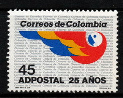 07- KOLUMBIEN - 1989 - MI#:1750 - MNH- “ADPOSTAL” NATIONAL MAIL COMPANY, 25 YEARS - Colombie