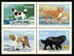 Canada Kanada 1988 - Mi.Nr. 1097 - 1100 - Postfrisch MNH - Tiere Animals Hunde Dogs - Hunde