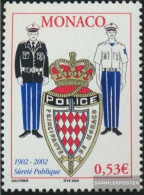 Monaco 2597 (complete Issue) Unmounted Mint / Never Hinged 2002 100 Years Polizeibehörde - Unused Stamps