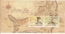 2019 Christmas Island Explorers Maps Souvenir Sheet  MNH @ BELOW FACE VALUE - Christmaseiland