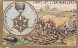 Chromo-publicité -chocolat Guerin Boutron -peu Courante- Decorations - Ordre Du Merite Agricole  ( France ) - Guérin-Boutron
