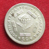 South Africa 5 Cents 1961  Africa Do Sul RSA Afrique Do Sud Afrika   W ºº - Sudáfrica