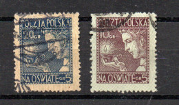 Poland 1927 Old Set School/Children Stamps (Michel 247/48) Used - Usati