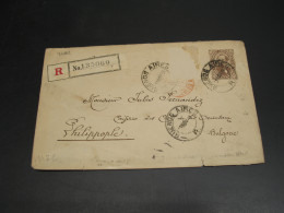 Argentina 1892 Registered Stationery Cover Bulgaria Faulty *9482 - Autres & Non Classés