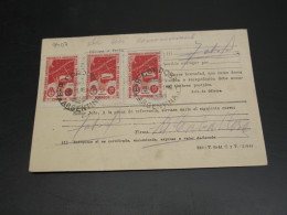 Argentina 1949 Postcard Fold Pin Hole *9407 - Andere & Zonder Classificatie