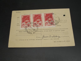 Argentina 1949 Postcard Fold Pin Hole *9406 - Andere & Zonder Classificatie