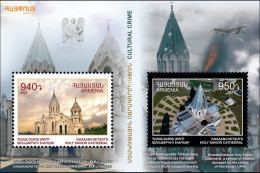 Armenia 2021 Crime Against Culture. "Bombing Of Ghazanchetsots Holy Savior Cathedral Of Shushi." SS Quality:100% - Armenia