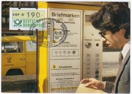 Germany Deutschland 1982 Maximum Card, Automaten Postwertzeichen, Vending Machine Postage, Post Mail, Ransbach-Baumbach - 1981-2000