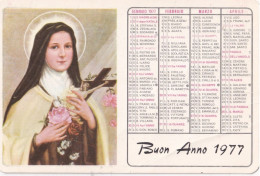 Calendarietto - Santuario Di S.teresa Del B.g. - Legnano - Anno 1977 - Tamaño Pequeño : 1971-80