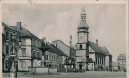 PC41103 Old Postcard. Street View With Church And Monument - World