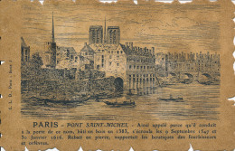 PC43747 Paris. Pont Saint Michel. 1907. B. Hopkins - World