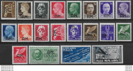 1942 Italia Posta Militare 20v. Sassone N. 1/20 - Sonstige & Ohne Zuordnung