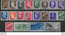 1942 Italia Posta Militare 20v. Mc Sassone N. 1/20 - Autres & Non Classés