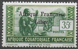 AFRIQUE EQUATORIALE FRANCAISE - Région Du Tchad En Surimpression : Afrique Française Libre - Nuevos