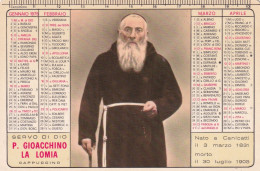 Calendarietto - Servo Di Dio P.gioacchino La Lomia - Vice Postulazione Pp.cappuccini - Canicatti - Agrigento - Anno 1975 - Formato Piccolo : 1971-80