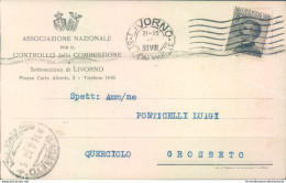 Aa481 Cartolina Commerciale Livorno Associazione Nazionale Della Combustione - Livorno