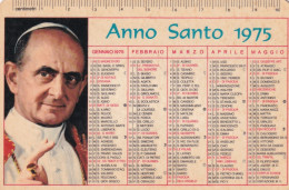 Calendarietto - Studentato Missionario - Bologna - Anno 1975 - Klein Formaat: 1971-80