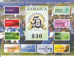 2008 Jamaica Institute Technology Education Science Health Engineering Souvenir Sheet   Complete Set Of 1  MNH - Jamaica (1962-...)