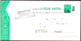 France, PAP Lettre Verte 20 Gr, 2019 - Standard Postcards & Stamped On Demand (before 1995)