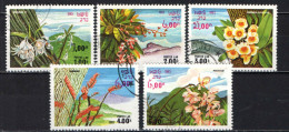 LAOS - 1983 - SERIE FIORI TROPICALI - FLOWERS - USATI - Laos