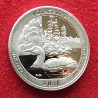 USA 25 Cents  $1/4 2018 Quarter National Park Bird Voyageurs SILVER PROOF UNC ºº - Altri & Non Classificati