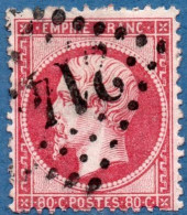 France 1862, 80 C Cancelled 214X - 1862 Napoléon III