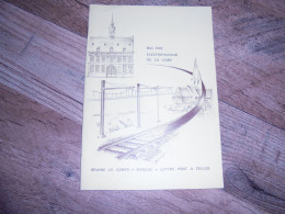Mai 1979 ELECTRIFICATION DE LA LIGNE Régionalisme Braine Le Comte Manage Luttre Pont A Celles L 117 SNCB Chemins De Fer - Ferrocarril & Tranvías