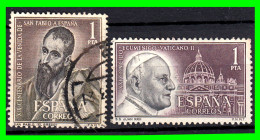 ESPAÑA SELLOS AÑO 1962-63   - CONCILIO ECÚMENICO Y SAN PABLO DE ESPAÑA - Used Stamps