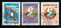 LAOS - 1984 - STEMMA E BANDIERA DEL LAOS - USATI - Laos