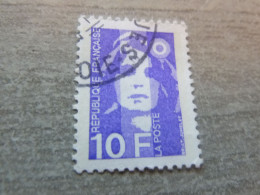 Marianne De Briat - 10f. - Yt 2626 - Violet - Oblitéré - Année 1990 - - 1989-1996 Marianne (Zweihunderjahrfeier)