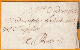 1699 - Lettre Pliée Avec Correspondance De 2 Pages De DAMERY, Marne  Vers REIMS - Règne De Louis XIV - ....-1700: Précurseurs