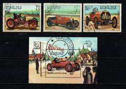 LAOS - 1984 - AUTO ANTICHE - USATI - Laos