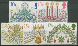 Großbritannien 1980 Weihnachten: Weihnachtsschmuck 856/60 Postfrisch - Unused Stamps