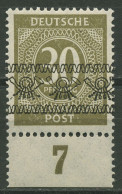 Bizone 1948 Ziffern Mit Bandaufdruck Platte Unterrand 63 I B P UR Postfrisch - Neufs