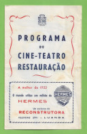 Lisboa - Teatro - Revista - Cinema - Actor - Actriz - Música - Portugal - Programme