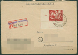 DDR 1950 Briefmarken-Aust. DEBRIA Druckerzeichen 260 DZ Auf R-Brief (T18258) - Brieven En Documenten