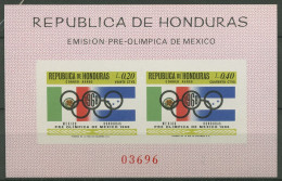 Honduras 1968 Olympische Sommerspiele Mexiko Block 10 Postfrisch (C19126) - Honduras